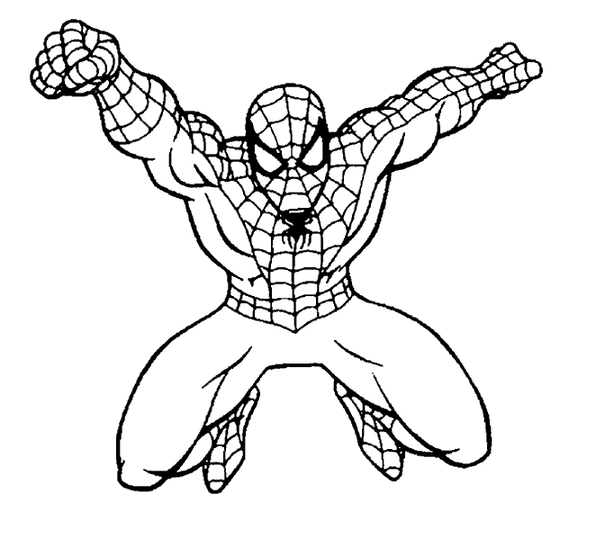 Plansa de colorat cu Spiderman 51 47